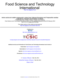 Food Science and Technology International