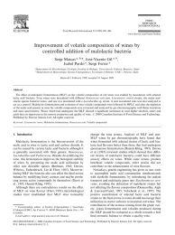 Improvement of volatile composition of wines by Sergi Maicas *, JoseÂ-Vicente Gil