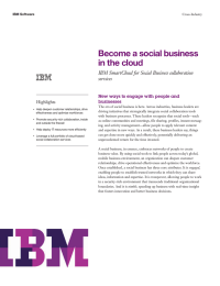 Become a social business in the cloud services