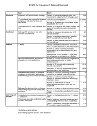 STARS Air Ambulance IT Balanced Scorecard