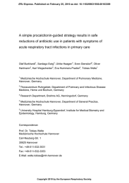   A simple procalcitonin-guided strategy results in safe
