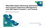 IBM EMM Digital Marketing Optimization and Customer Experience Management