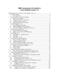 IBM Connections 5.6 install on Linux RedHat version 7.2