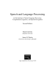 Speech and Language Processing Second Edition Daniel Jurafsky James H. Martin