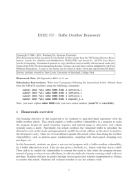 ENEE 757 – Buffer Overflow Homework