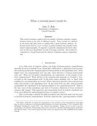 What a rational parser would do John T. Hale