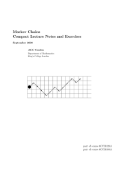 Markov Chains Compact Lecture Notes and Exercises September 2009 ACC Coolen