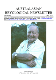 AUSTRALASIAN BRYOLOGICAL NEWSLETTER