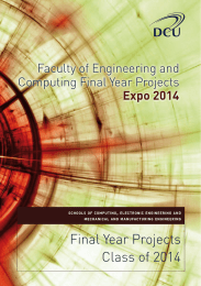 Final Year Projects Class of 2014 Faculty of Engineering and