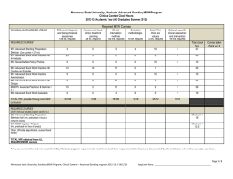 Minnesota State University, Mankato, Advanced Standing MSW Program Required MSW Courses