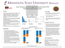 Impact Evaluation on the Parents Support and Outreach Program (PSOP)