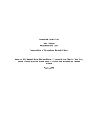 Cornell-SEWA-WIEGO 2008 Dialogue Ahmedabad and Delhi