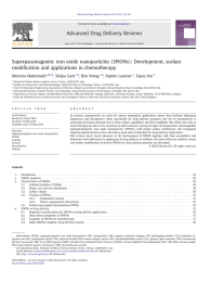 Superparamagnetic iron oxide nanoparticles (SPIONs): Development, surface