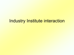 Industry Institute interaction