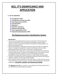 BCS, IT&rsquo;S SIGNIFICANCE AND APPLICATION