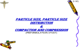 PARTICLE SIZE, PARTICLE SIZE DISTRIBUTION &amp; COMPACTION AND COMPRESSION