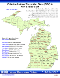 Pollution Incident Prevention Plans (PIPP) &amp; Part 5 Rules Staff www.mi.gov/part5