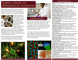 Earn a Ph.D. in biomedical   sciences Faculty &amp; Research