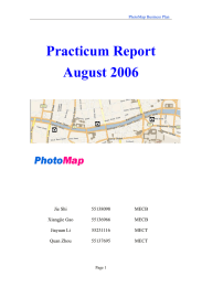 Practicum Report August 2006  Jie Shi