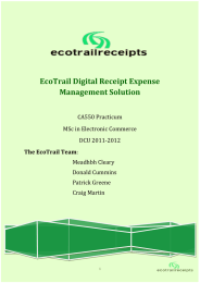 EcoTrail Digital Receipt Expense Management Solution