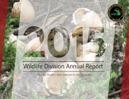 Wildlife Division Annual Report