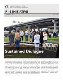 Sustained Dialogue P-16 INITIATIVE FALL 2014 VOLUME 5 | ISSUE 1