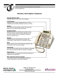 Meridian 2616 Digital Telephone