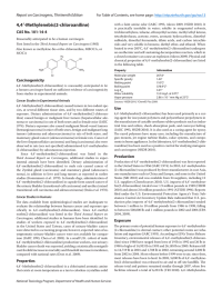 4,4 Report on Carcinogens, Thirteenth Edition