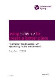 Technology roadmapping – An opportunity for the environment? Science Report – SC050016 SCHO0407BMNT-E-P