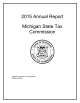 2015 Annual Report Michigan State Tax Commission