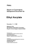 Ethyl Acrylate FINAL Report on Carcinogens