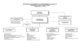 MICHIGAN DEPARTMENT OF ENVIRONMENTAL QUALITY ORGANIZATIONAL STRUCTURE September 12, 2016 Governor