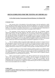 430 OECD GUIDELINES FOR THE TESTING OF CHEMICALS OECD/OCDE