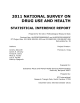 2011 NATIONAL SURVEY ON DRUG USE AND HEALTH STATISTICAL INFERENCE REPORT