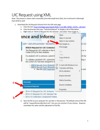 UIC Request using XML