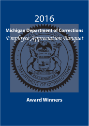 2016 Employee Appreciation Banquet Award Winners Michigan Department of Corrections