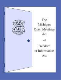 The Michigan Open Meetings Act