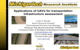 Applications of UAVs for transportation infrastructure assessment
