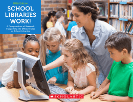 SCHOOL LIBRARIES WORK! 2016 Edition