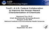 Tox21: A U.S. Federal Collaboration to Improve the Human Hazard