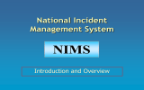 NIMS National Incident Management System Introduction and Overview