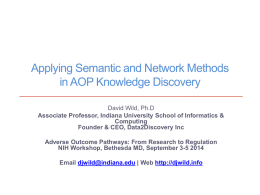 Applying Semantic and Network Methods in AOP Knowledge Discovery
