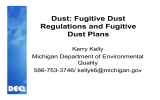 Dust: Fugitive Dust Regulations and Fugitive Dust Plans Kerry Kelly