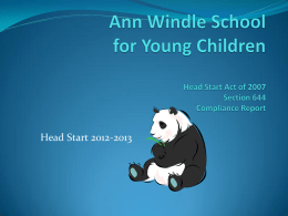 Head Start 2012-2013