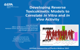 Developing Reverse Toxicokinetic Models to In Vitro Vivo