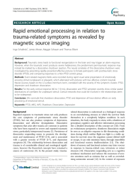 Rapid emotional processing in relation to trauma-related symptoms as revealed by