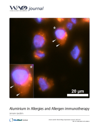 journal Aluminium in Allergies and Allergen immunotherapy Jensen-Jarolim (2015) 8:7