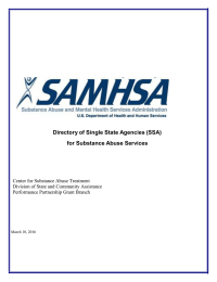 Directory of Single State Agencies (SSA) for Substance Abuse Services