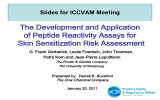 The Development and Application of Peptide Reactivity Assays for