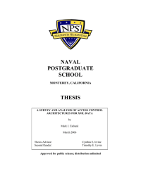 NAVAL POSTGRADUATE SCHOOL